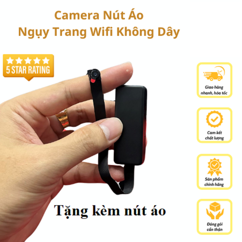 Camera nút áo tại Bình Dương, cửa hàng tại Dĩ An, giao ngay 1h , cài đặt miễn phí